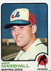 1973 Topps Baseball Cards      355     Mike Marshall